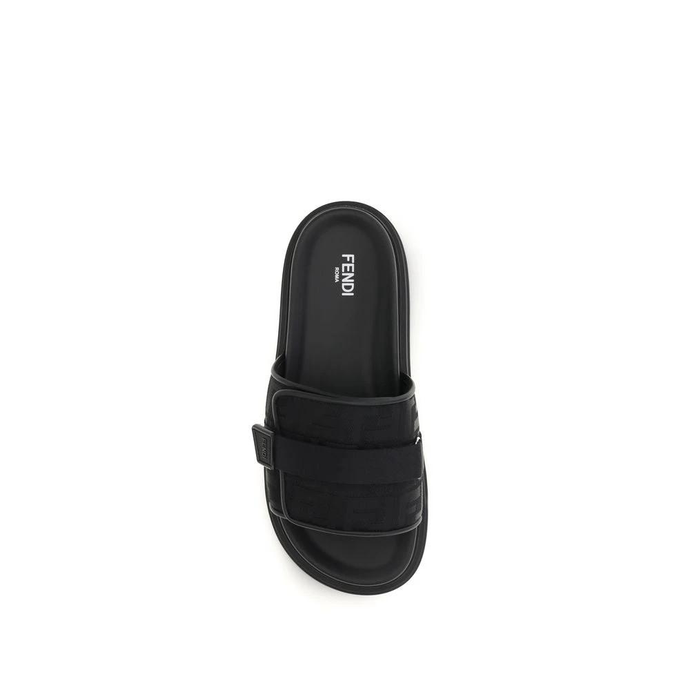 Sandales Fendi en polyamide noir