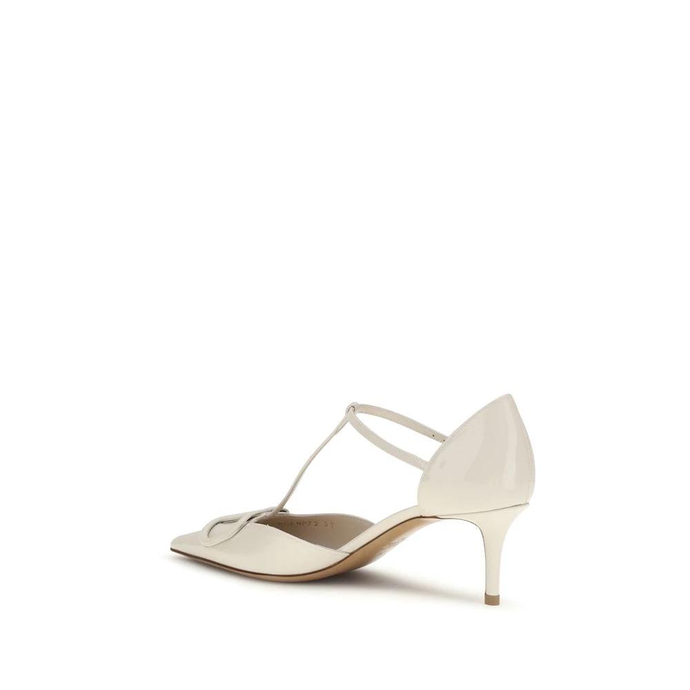 Valentino Garavani Black Calf Leather Bos Taurus High Heel Pumps