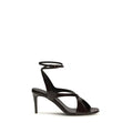 Sandales à brides Khaite Bos Taurus en cuir de veau noir