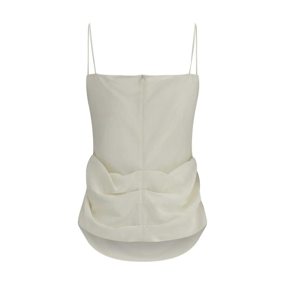 Magda Butrym Beige Silk Blouse