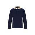 Polo en coton bleu Burberry