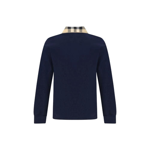 Burberry Blue Cotton Polo Shirt