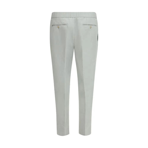 Pantalon décontracté en lin blanc Brioni