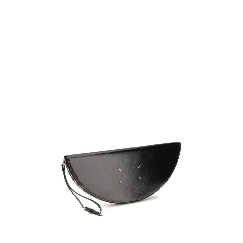 Pochette Bos Taurus en cuir de veau noir Maison Margiela