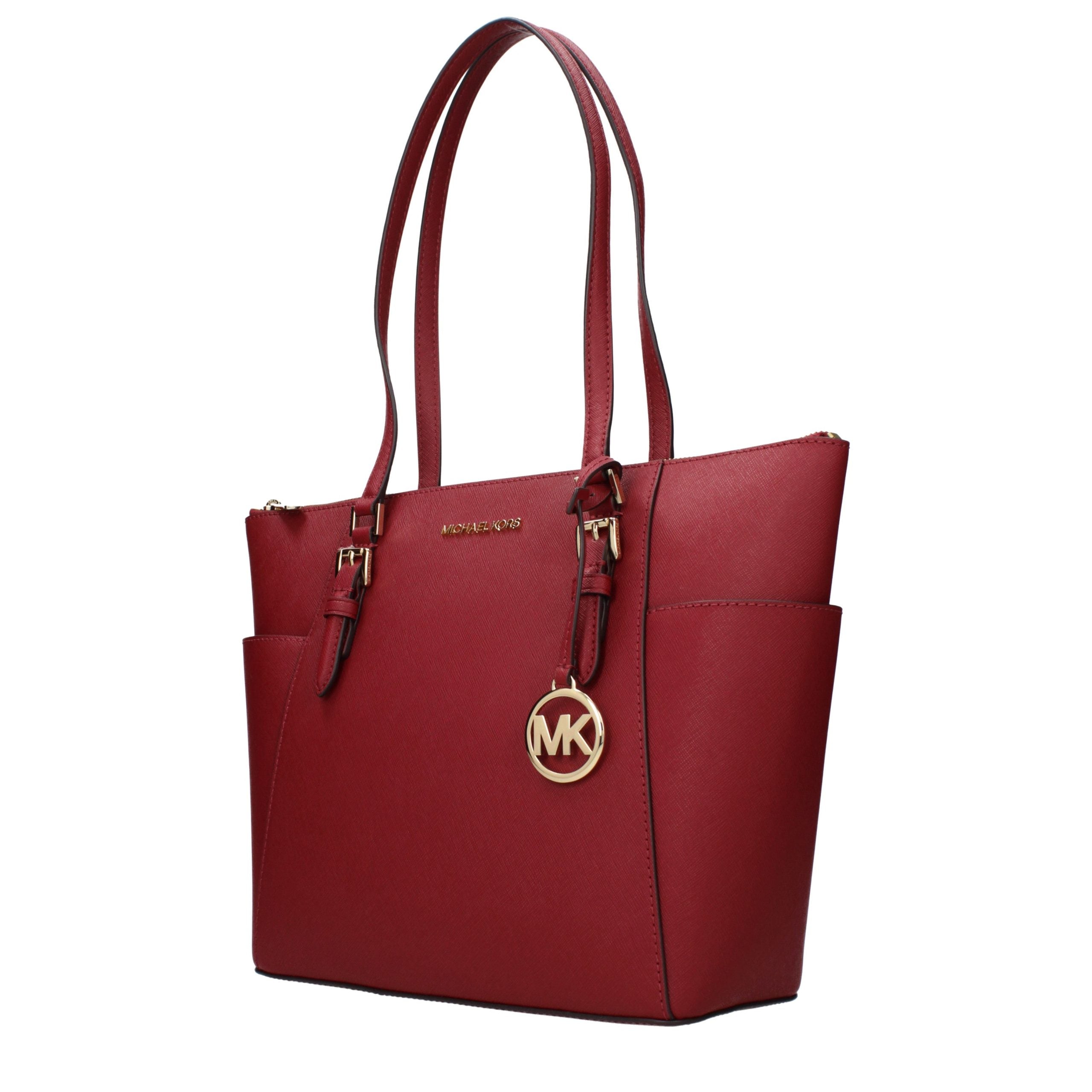 Sac bandoulière en cuir rouge Michael Kors