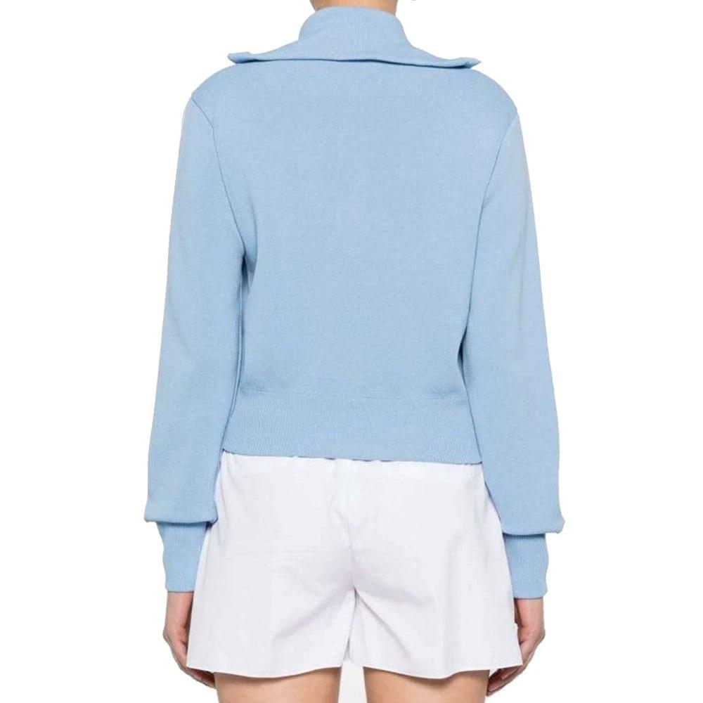 Autry Blue Nylon Cardigan