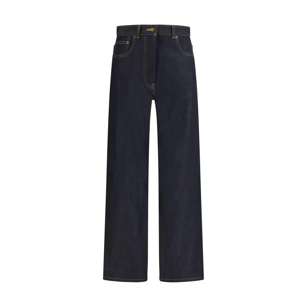 Jean droit en coton bleu Thom Browne
