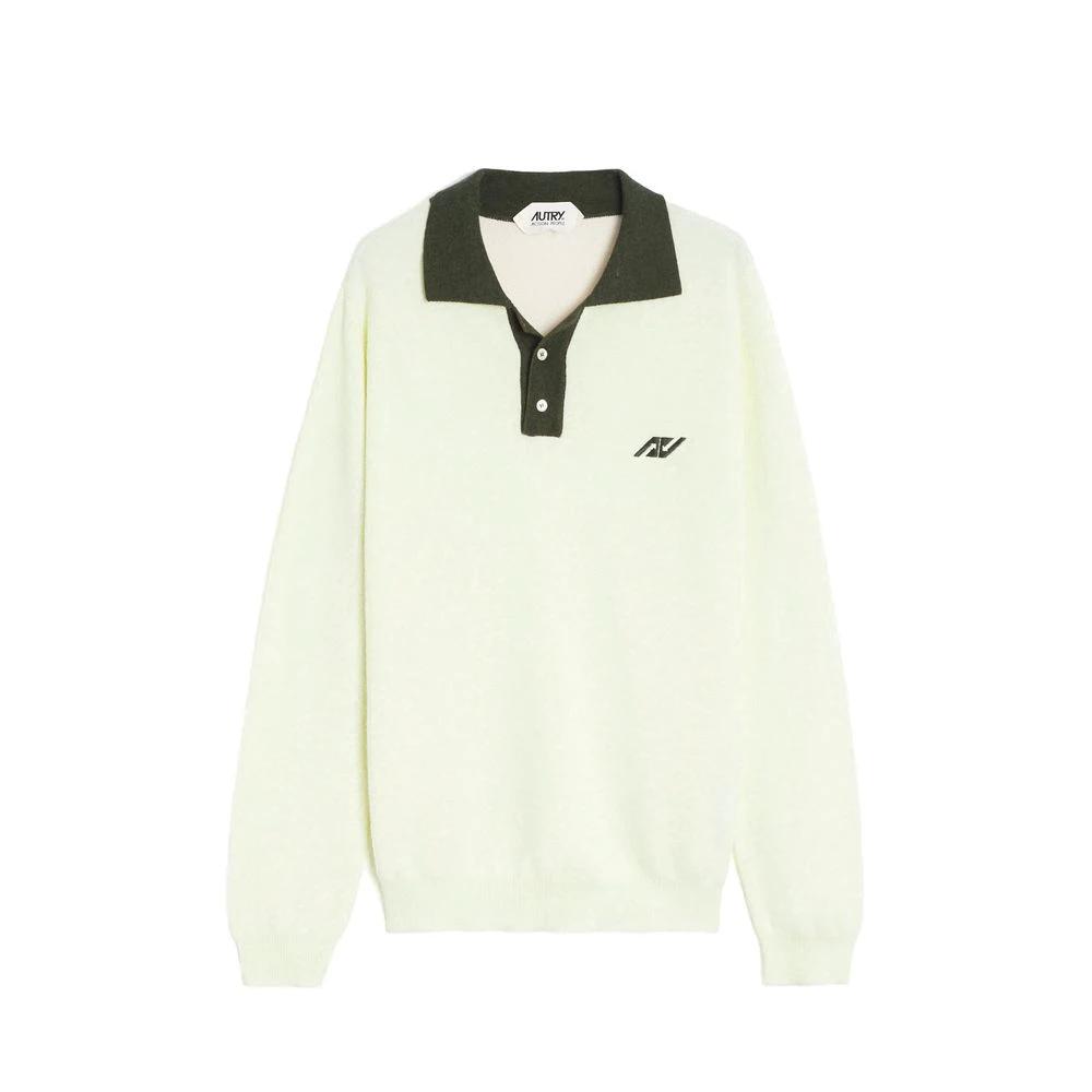 Autry Bicolor Cotton Polo Shirt