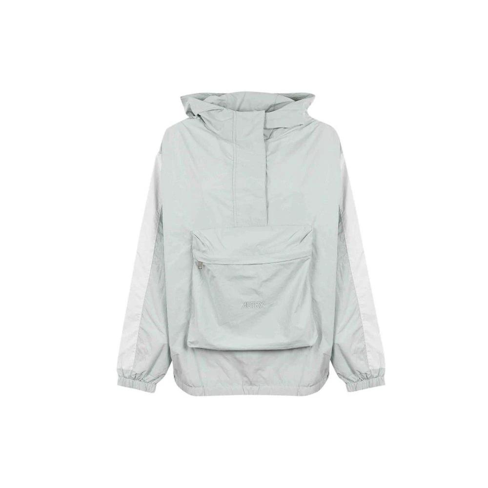 Autry Blue Nylon Shell Jacket
