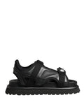 Dolce & Gabbana Black Logo Detailed Men Chunky Sandals Shoes Dolce & Gabbana