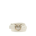 Ceinture PINKO Bos Taurus Regular en cuir de veau blanc
