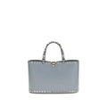 Sac bandoulière Valentino Garavani Bos Taurus en cuir de veau bleu