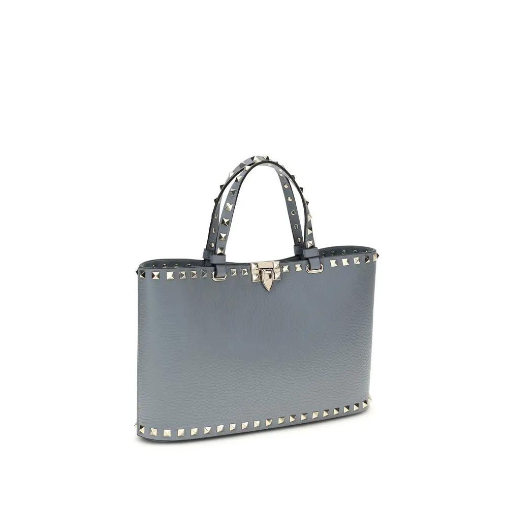 Sac bandoulière Valentino Garavani Bos Taurus en cuir de veau bleu