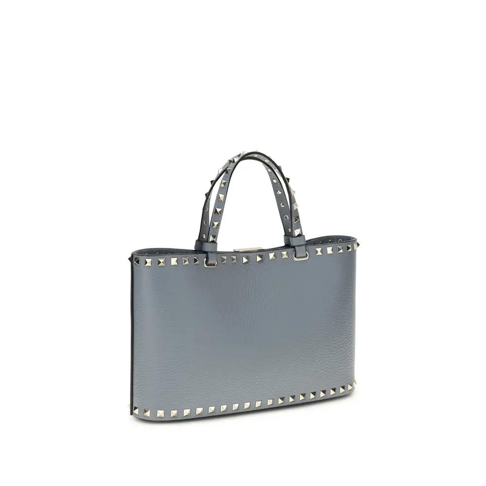 Sac bandoulière Valentino Garavani Bos Taurus en cuir de veau bleu
