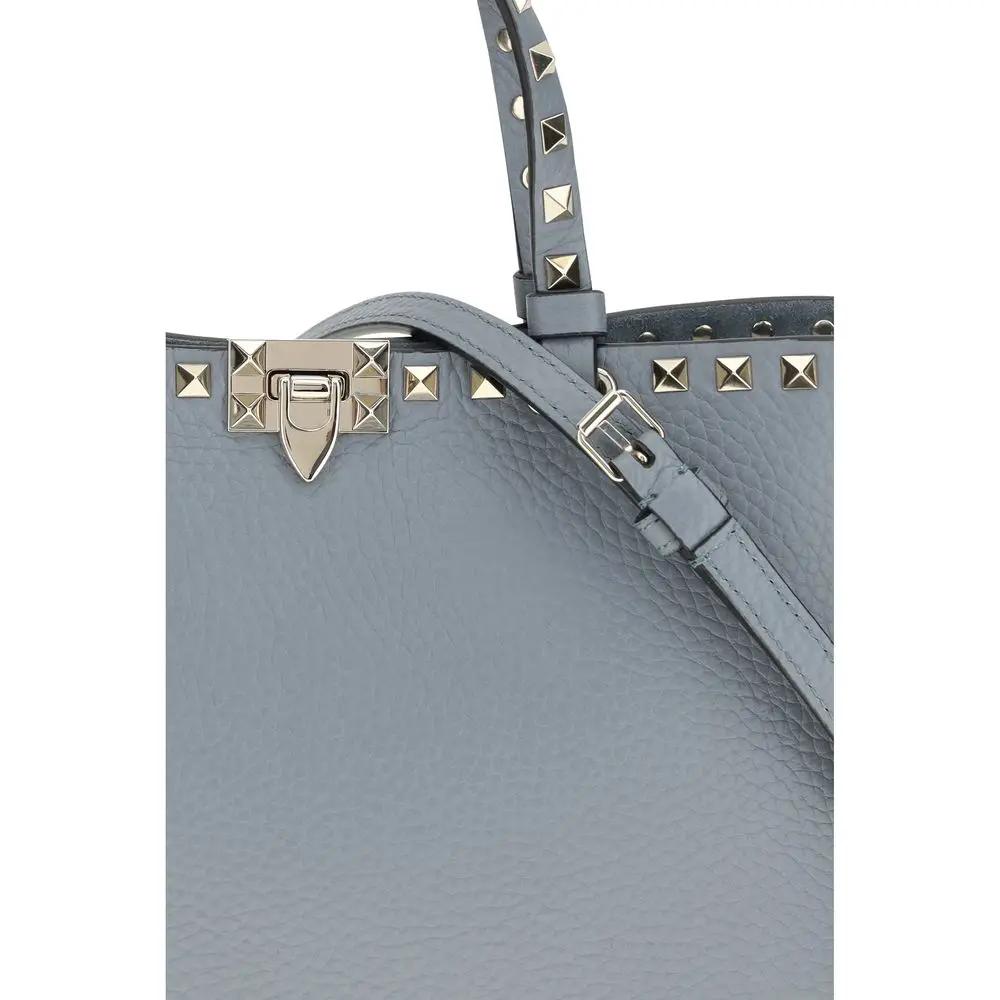 Sac bandoulière Valentino Garavani Bos Taurus en cuir de veau bleu