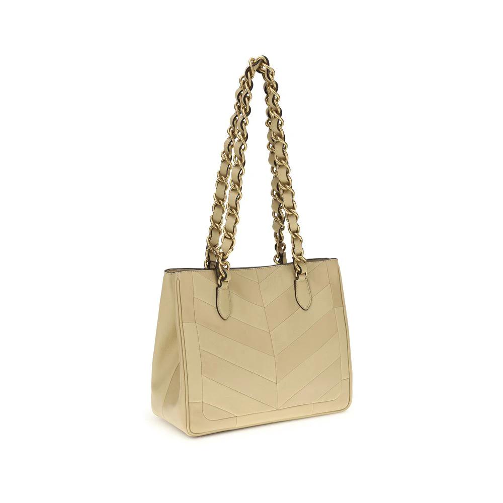 Sac bandoulière Valentino Garavani doré en peau d'agneau Ovis Aries