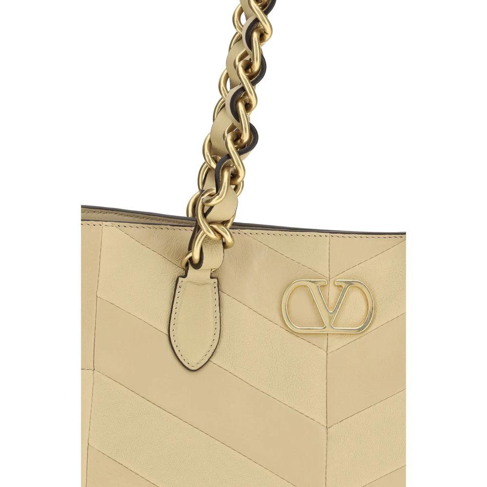 Sac bandoulière Valentino Garavani doré en peau d'agneau Ovis Aries