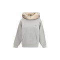Sweat-shirt gris en coton Prada