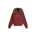 Sweat-shirt en coton bordeaux Prada