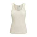 Forte_Forte Beige Wool Oves Aries Sleeveles T-Shirt