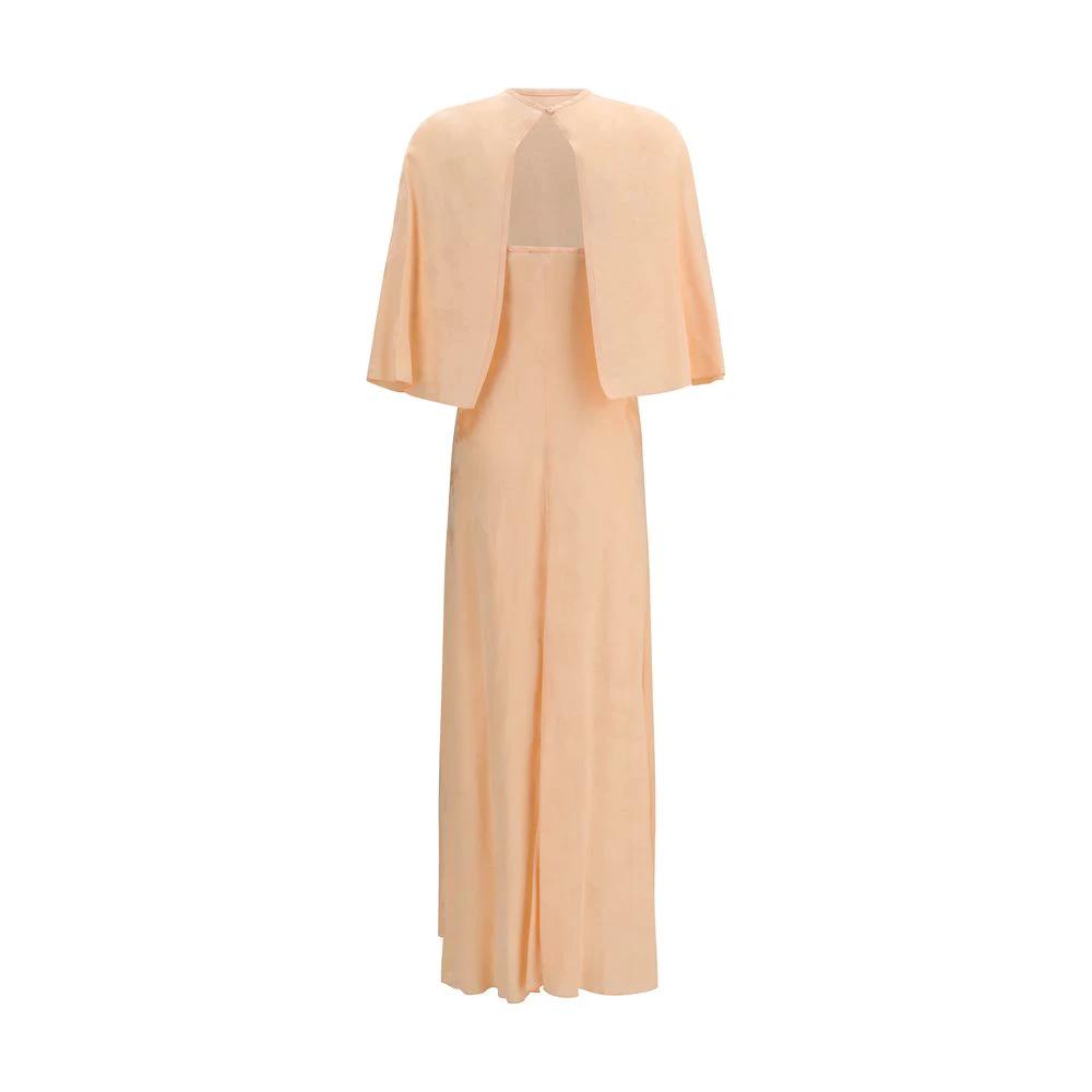 Robe décontractée Forte_Forte en viscose orange
