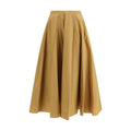 Jupe longue en coton beige Forte_Forte