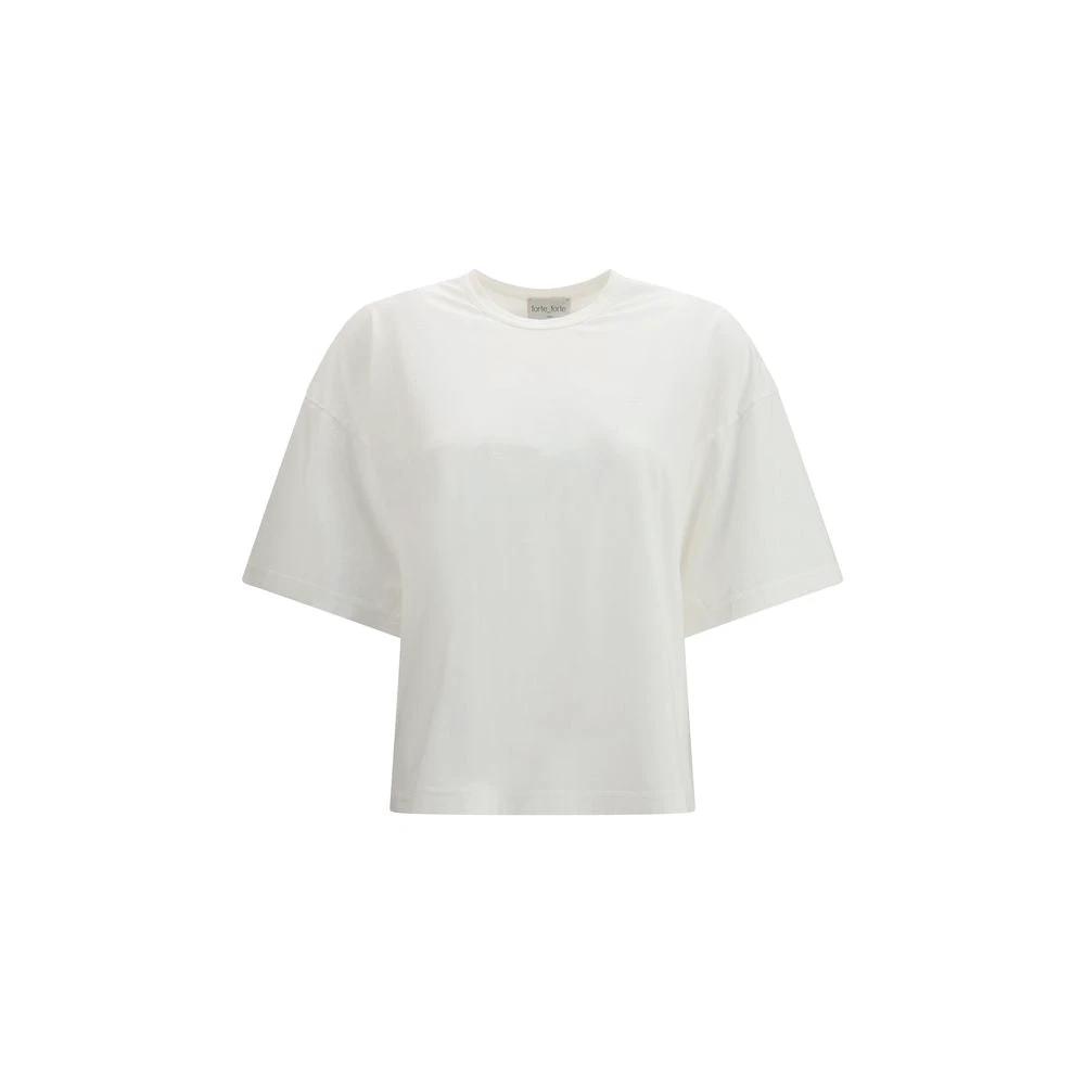 T-shirt en coton blanc Forte_Forte