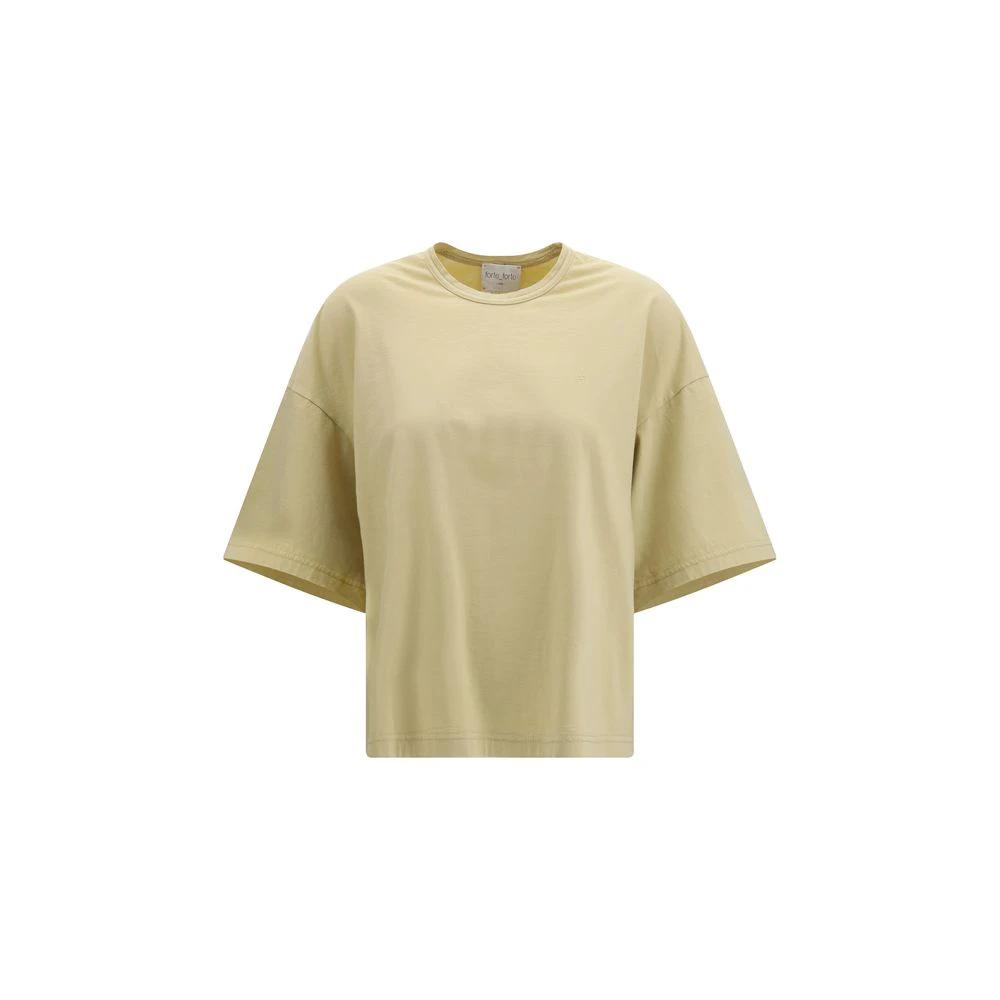 T-shirt en coton beige Forte_Forte