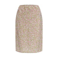 Jupe midi fleurie femme – Jupe de créateur Prada taille élastique ourlet en dentelle PE26