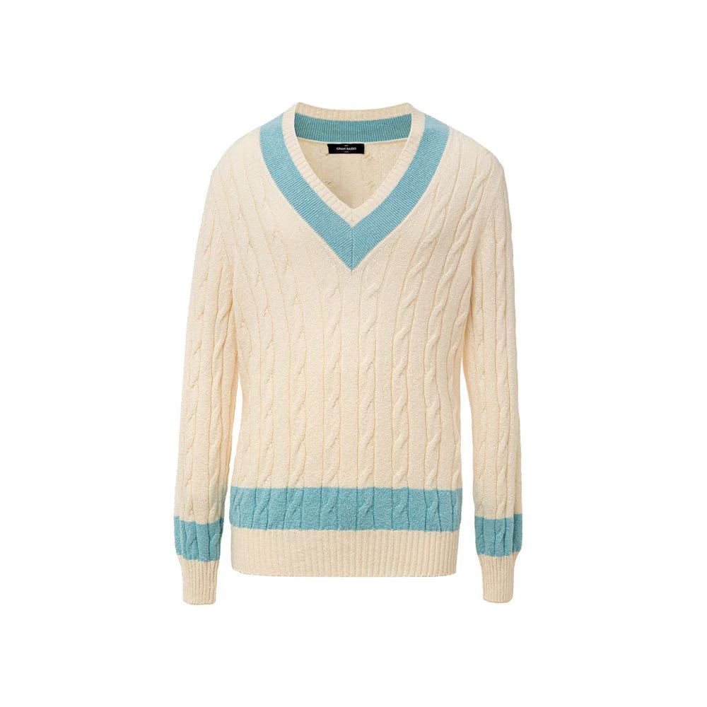 Gran Sasso White Cotton Sweatshirt