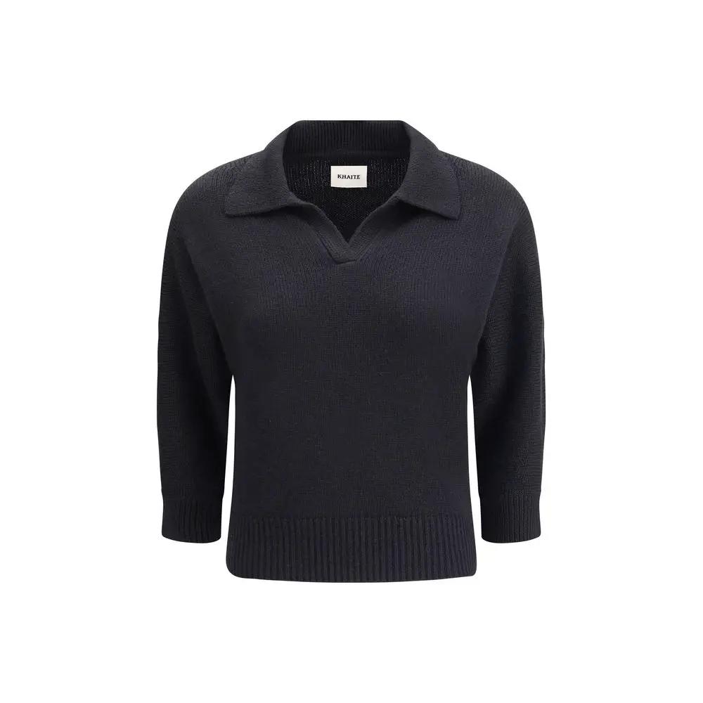 Khaite Black Cashmere Sweater