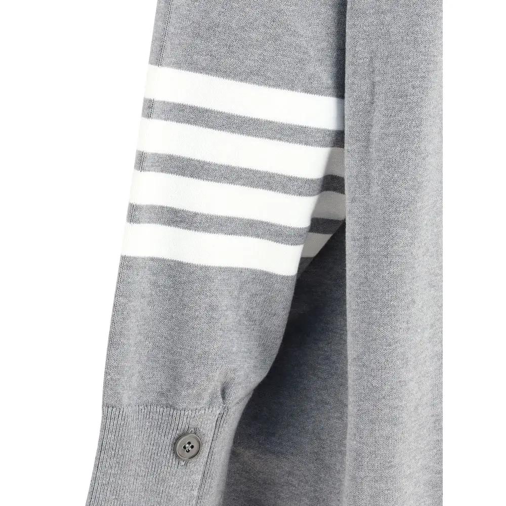 Thom Browne Gray Cotton Cardigan