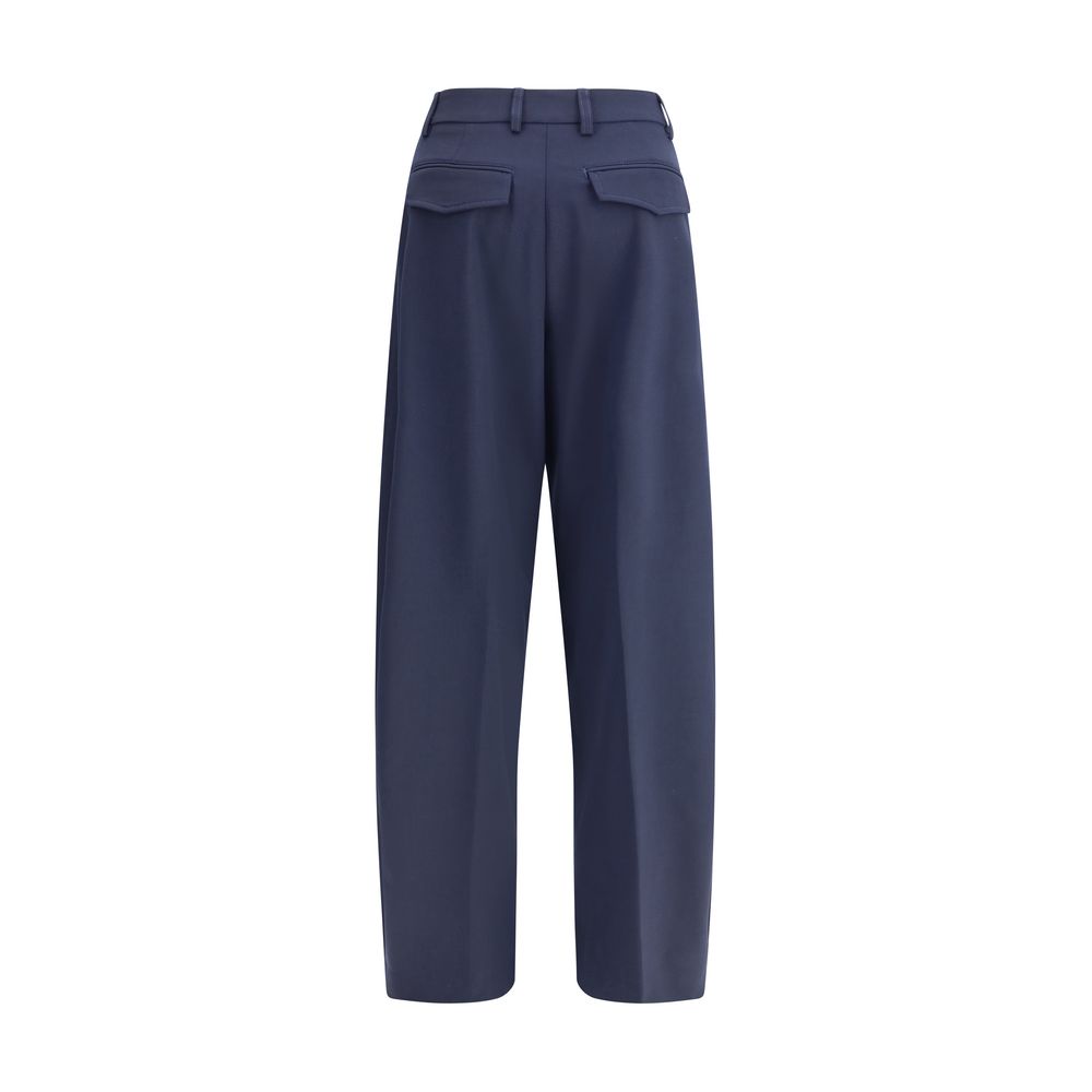 Le dernier pantalon décontracté en polyester bleu