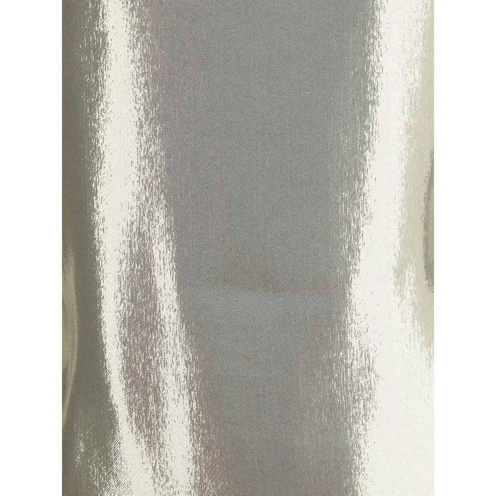 Women’s Gold Silk Sleeveless Top – SA SU PHI Elegant Minimalist T-Shirt AW25