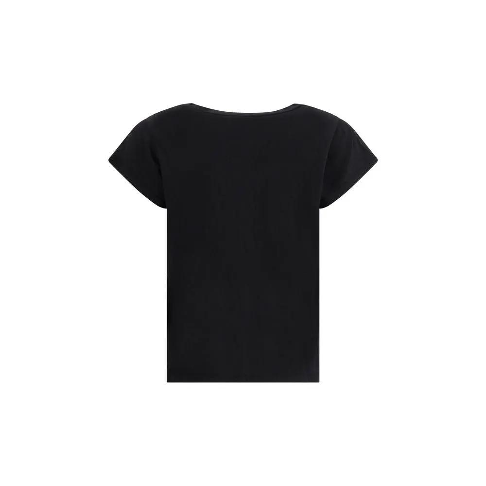 T-shirt en coton noir James Perse