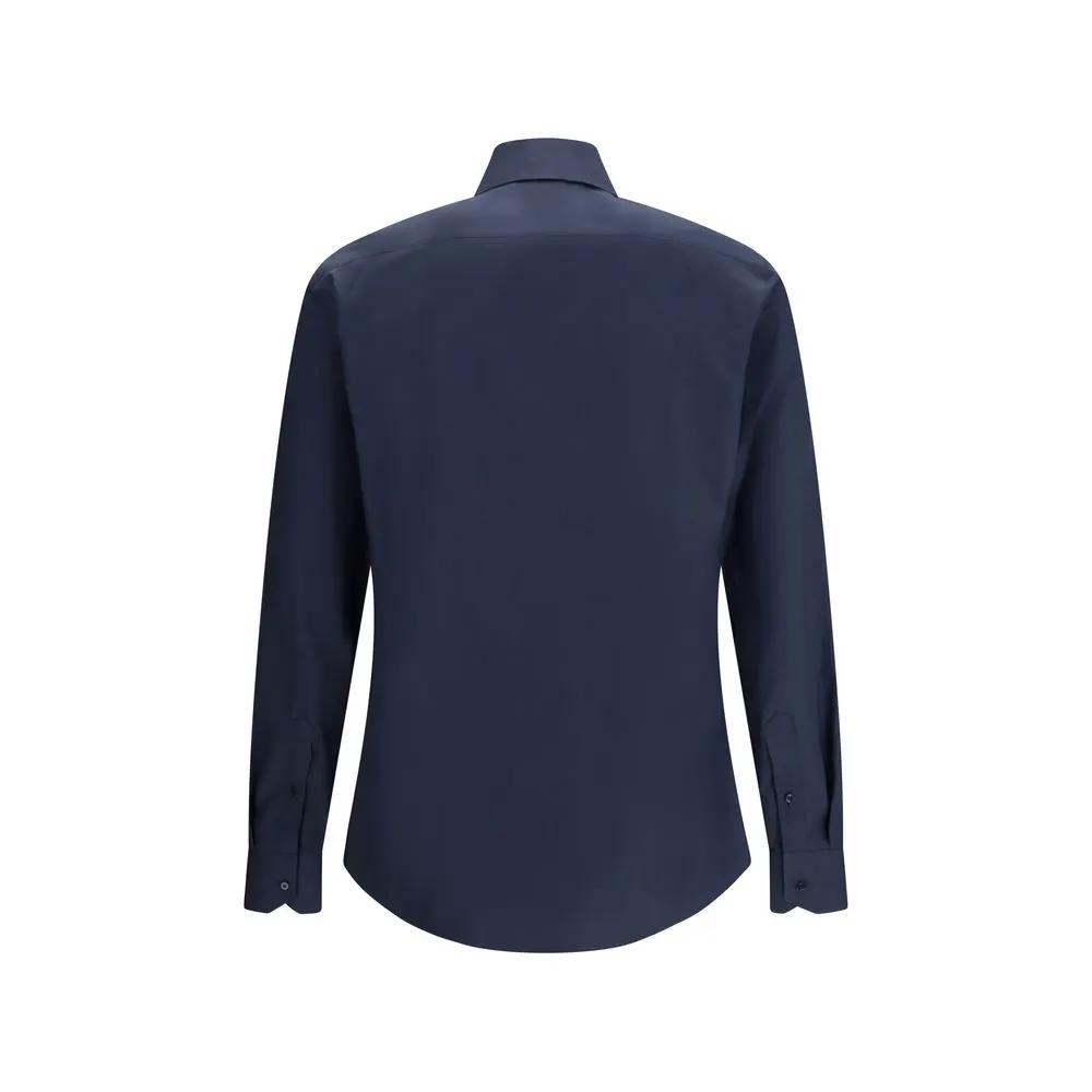 Fendi Blue Cotton Shirt