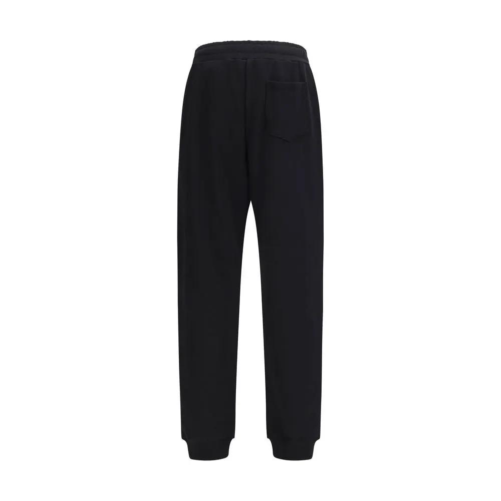 Moschino Black Cotton Casual Pants