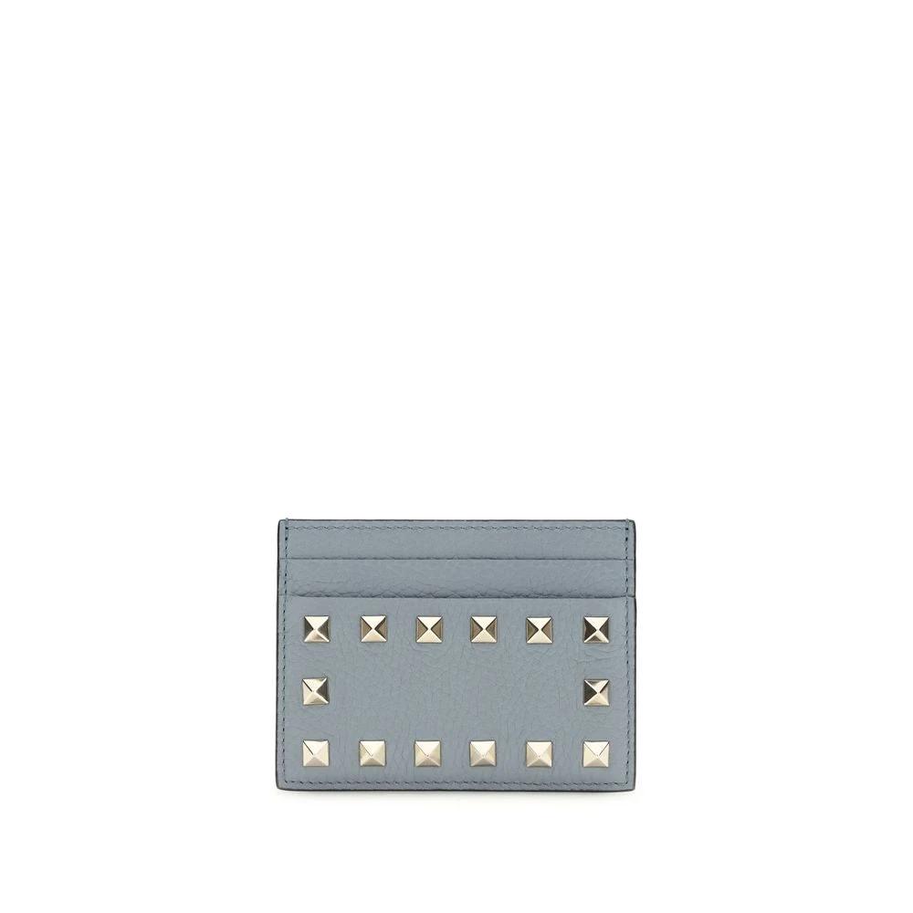 Valentino Garavani Blue Calf Leather Bos Taurus Wallet