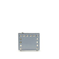 Valentino Garavani Blue Calf Leather Bos Taurus Wallet