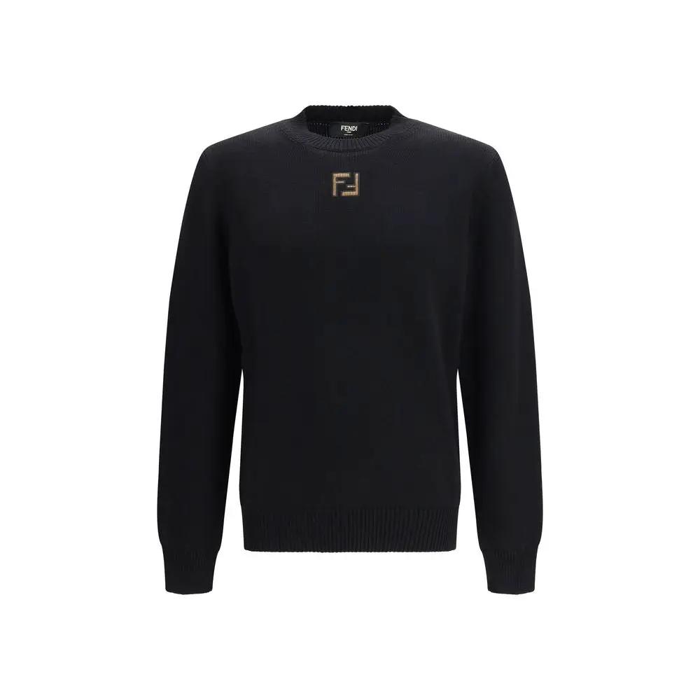 Sweat-shirt Fendi Oves Aries en laine noire