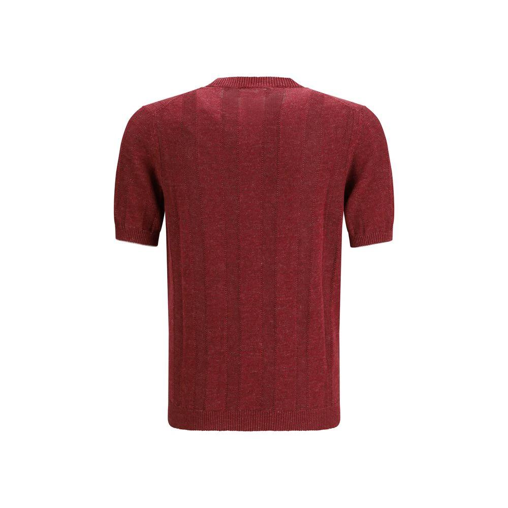 Brunello Cucinelli Multicolor Linen T-Shirt