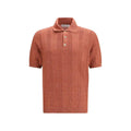 Polo Brunello Cucinelli en coton orange