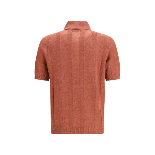 Polo Brunello Cucinelli en coton orange