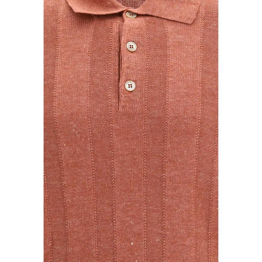 Polo Brunello Cucinelli en coton orange