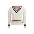Thom Browne White Cotton Sweatshirt