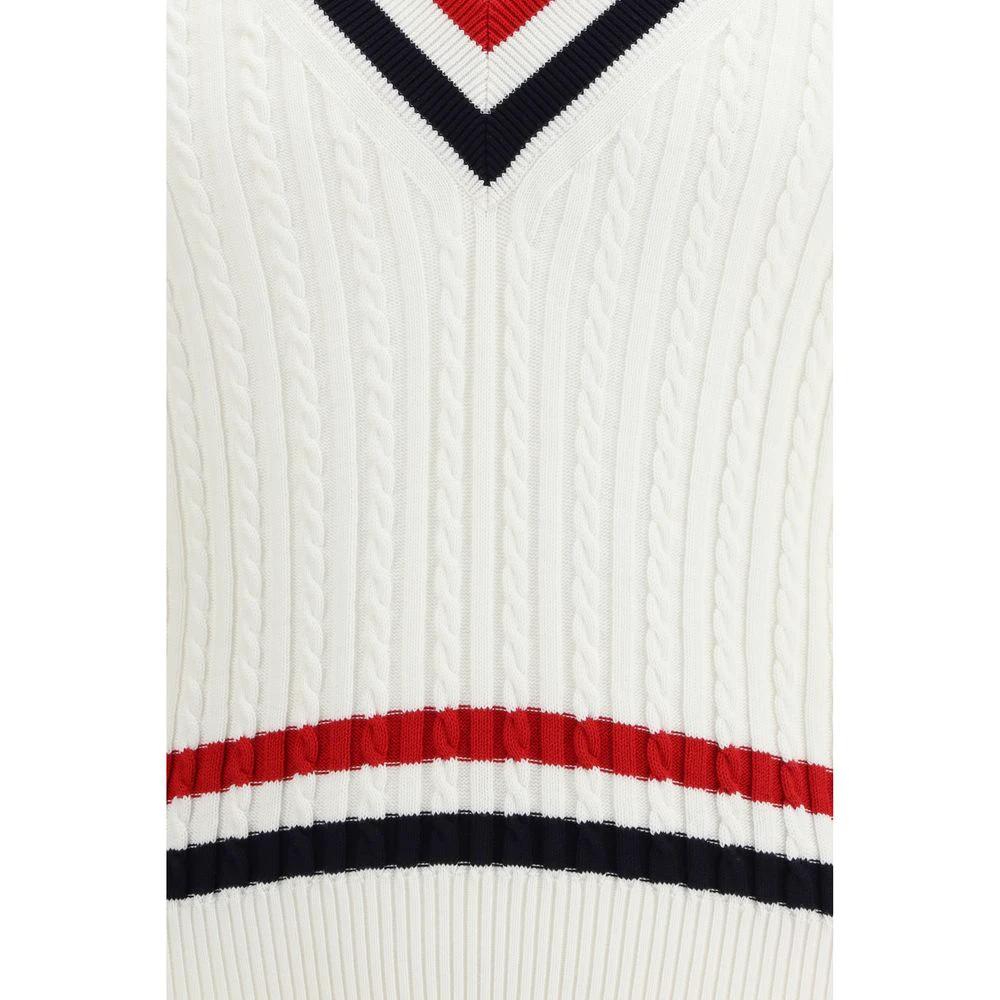 Thom Browne White Cotton Sweatshirt