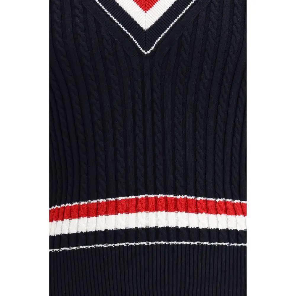 Sweat-shirt bleu en coton Thom Browne