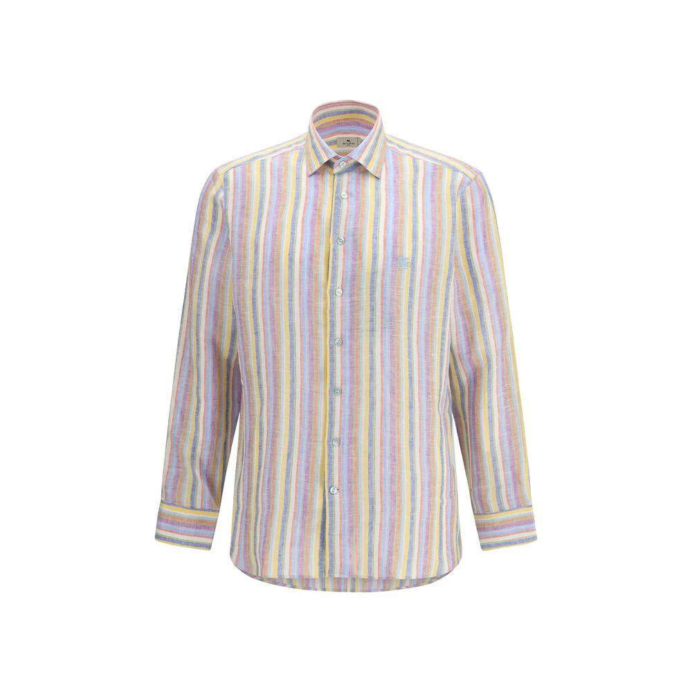 Chemise Etro à motif lin multicolore