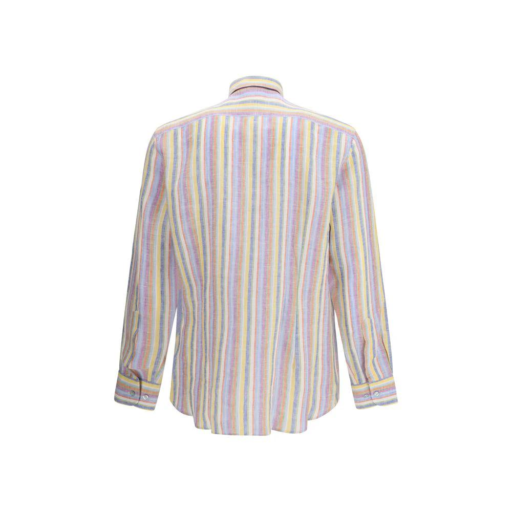 Chemise Etro à motif lin multicolore