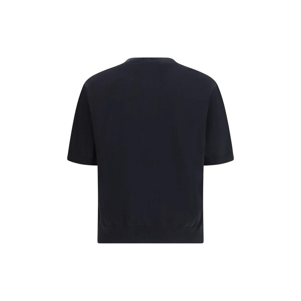 T-shirt en coton noir Laneus